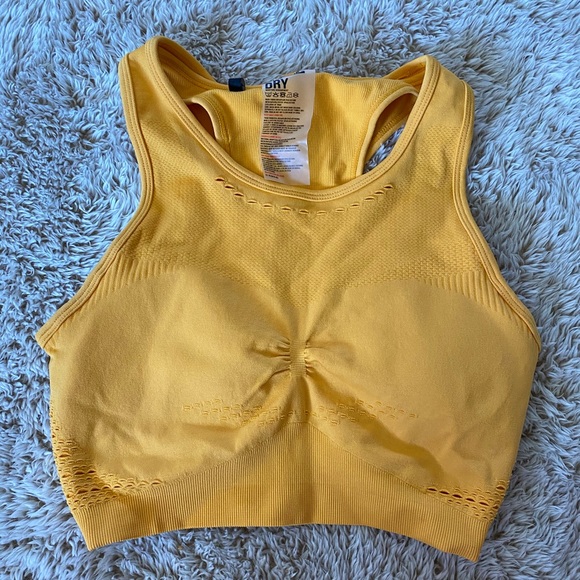 Gymshark Other - Gymshark Flawless Knit Bra Citrus M